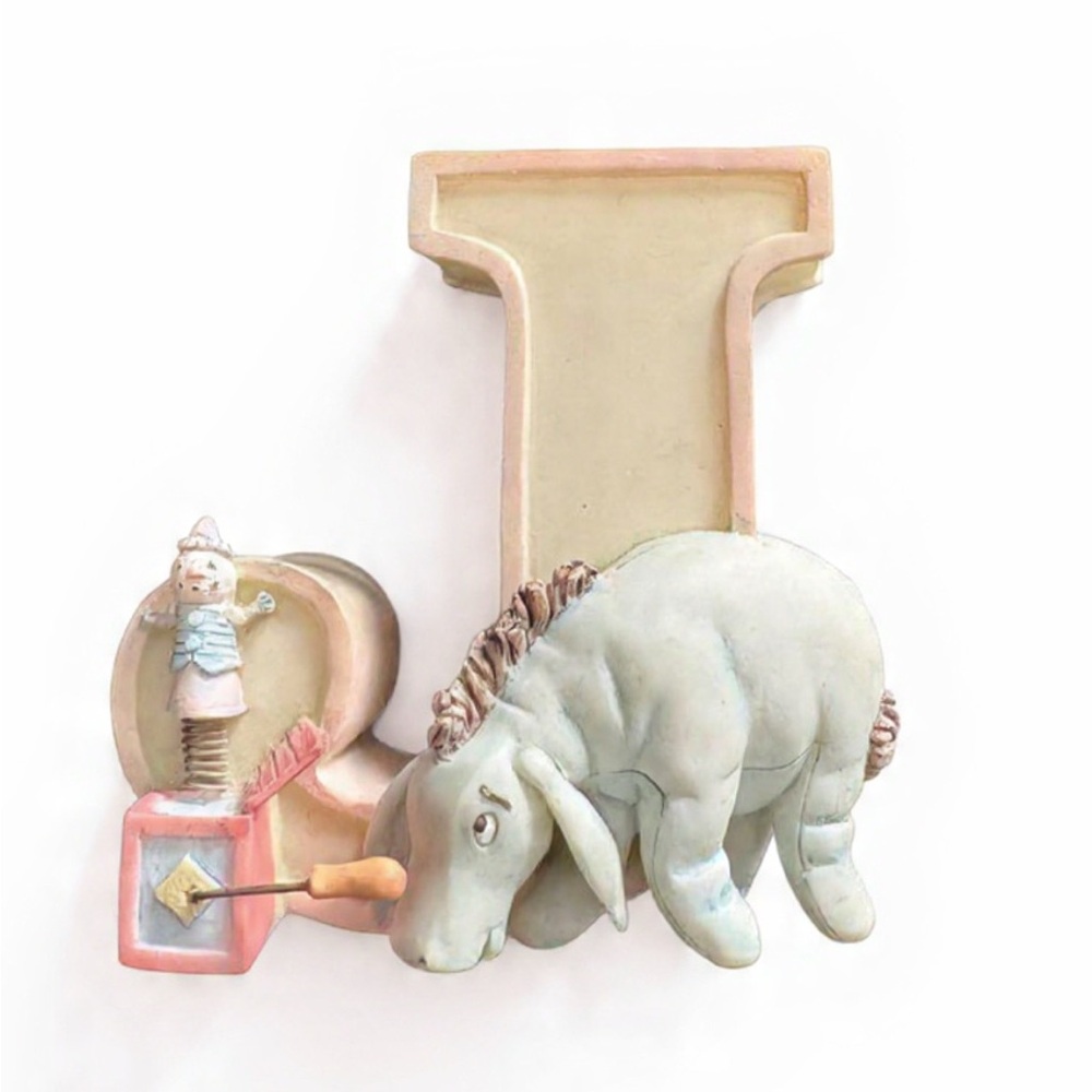Vintage Classic Winnie The Pooh Letter “J” By Michel & Co Disney Letter